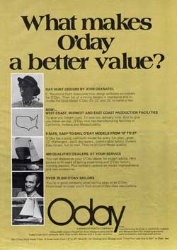 What makes O'day a better value? 1974 Magazine Advertisement