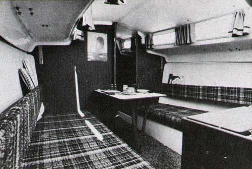 The O'Day 25 Sailboat - View of Main Cabin