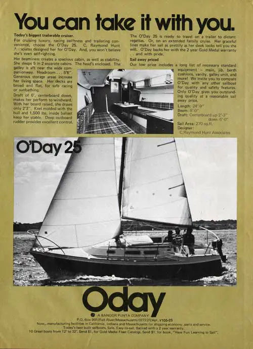 The O'Day 25 Sailboat - You Can Take It With You (1975) 