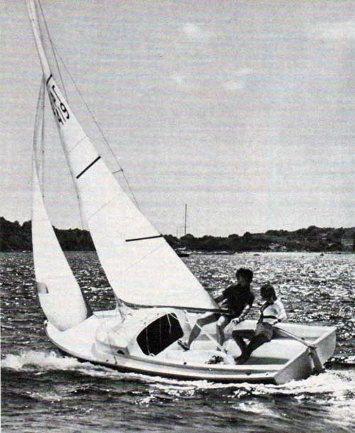 The original Day Sailer, on of four day sailers O'Day builds. 1976 photo
