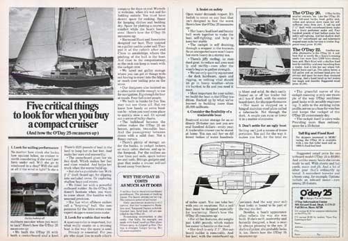 O'Day 25 Yacht: Five Critical Things To Look For When You Buy A Compact Cruiser (1976)