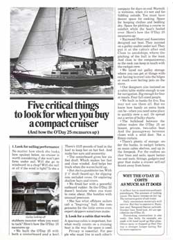 O'Day 25 Yacht: Five Critical Things To Look For When You Buy A Compact Cruiser (1976)