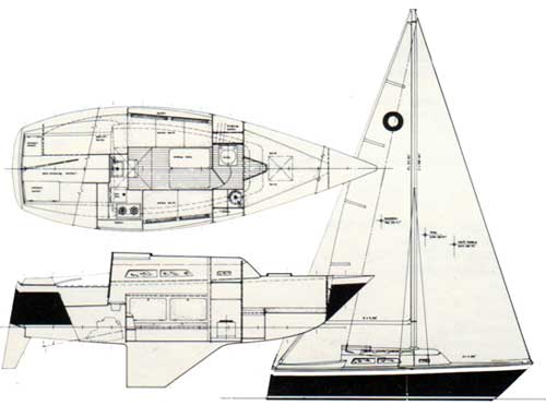 The O'Day 27 Sailboat Schematic