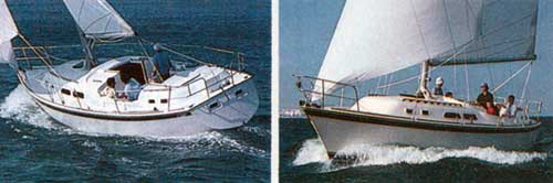 The 1980 O'Day 37 - Two Views of offshore cruising.