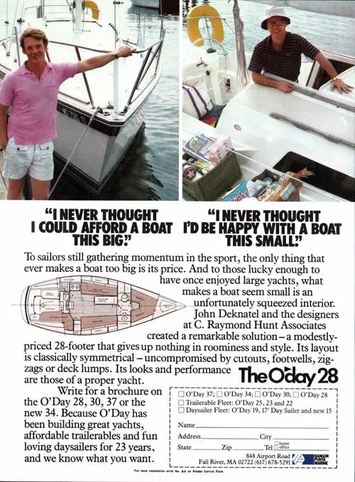 The O'Day 28. Afford A Boat This Big. Happy With A Boat This Small. (1981)