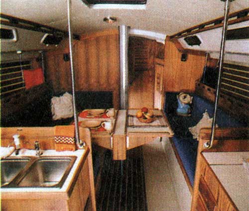 Main Cabin on the O'Day 39