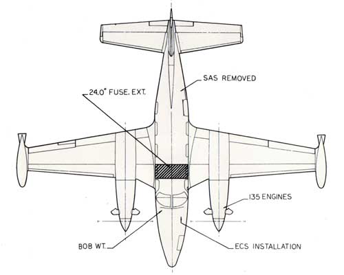 Top View Diagram of the Cheyenne II XL - 1981