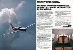 Piper Mailibu - Pressurized Cabin-Class Single (1983)