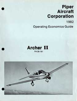 1982 Piper Archer II Operating Economics Guide