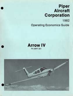 1982 Piper Arrow IV Operating Economics Guide