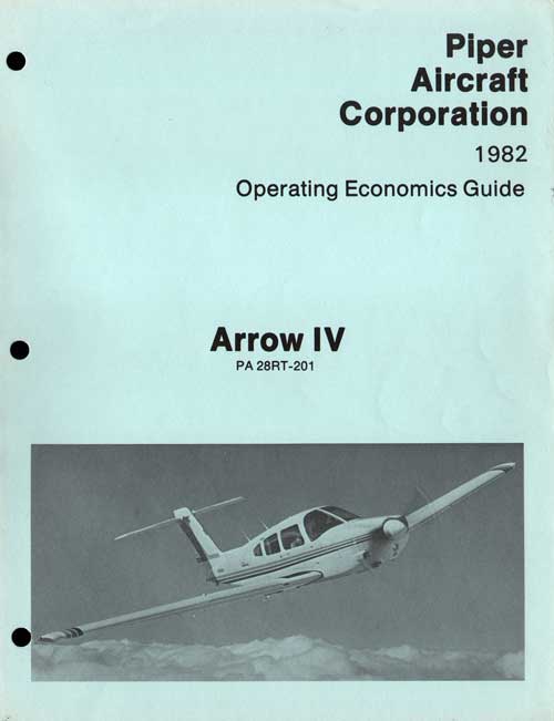 1982 Arrow IV Operating Economics Guide - Piper Aircraft Corporation
