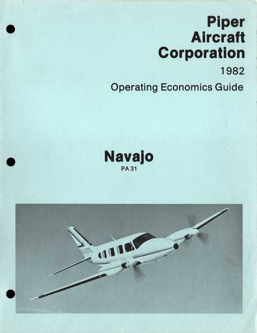 1982 Navajo Operating Economics Guide - Piper Aircraft Corporation