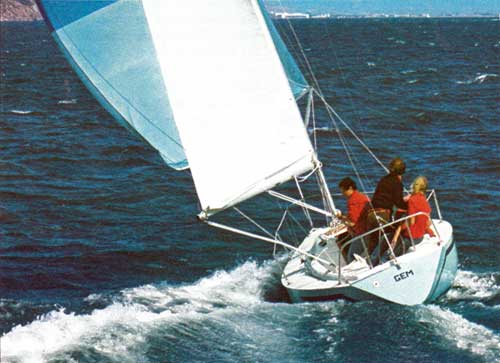 The Ranger 22 has the capacity to carry sail in heavy air.