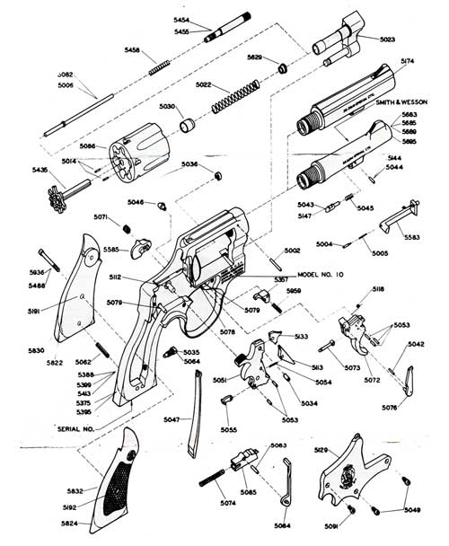 S&W 38 Military & Police Revolver Model 10