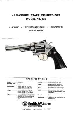 .44 Magnum ® Stainless Revolver Model No. 629 (1975)