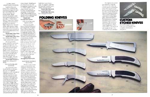Smith & Wesson Folding Knives and Custom Etched Knives(1982