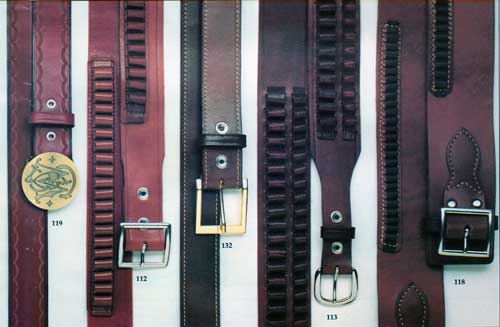 Smith & Wesson Leather Belts Models 112, 132, 113 and 118
