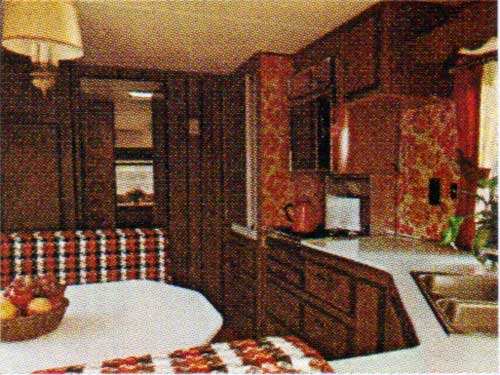 Interior view of the Starcraft Wander-Star Travel Trailer