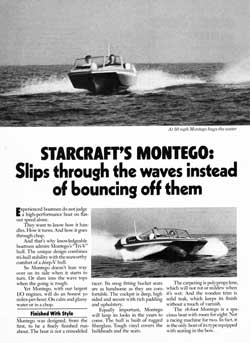 1977 Starcraft Montego Runabout Slips Through The Waves