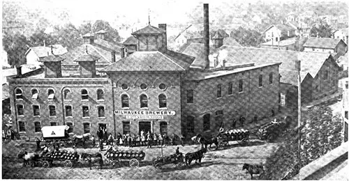 E. W. Voigt’s "Milwaukee Brewery" - Detroit in the 1870s.