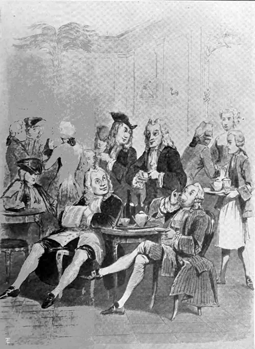 The Cafe de Procope in 1743