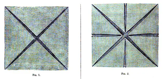 The Camellia Table Napkin; Fig. 1&2