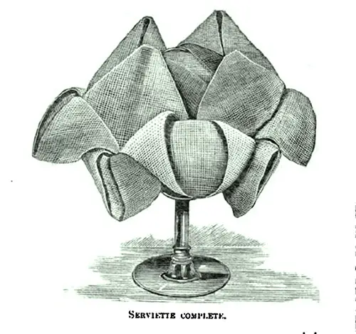 The Tulip Table Napkin - Fig 4 - Complete