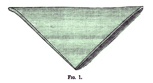 The Prince of Wales'  Feather Table Napkin - Fig. 1