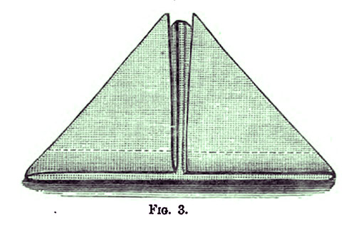 The Prince of Wales'  Feather Table Napkin - Fig. 3