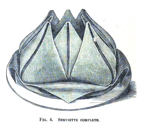 The Rosebud Table Napkin - Fig 4 - Complete