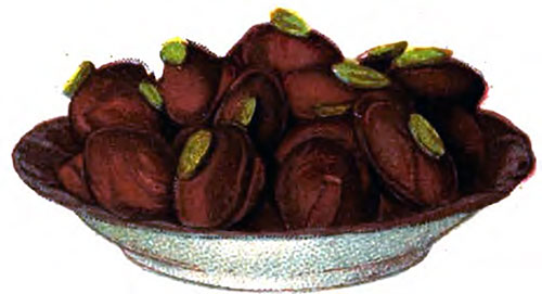 Rose and Pistachio Chocolate Creams