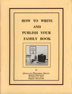 How To Write And Publish Your Family Book