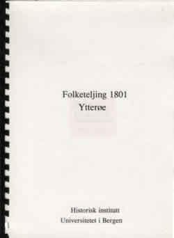 Folketelling 1801 Ytter&oslash;e, Norge