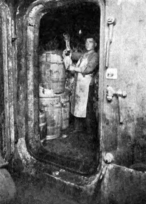 Cold Storage Room on a Steamship
