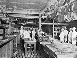 Cabin Class Steamship Galley