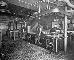 Galley of an Ocean Liner