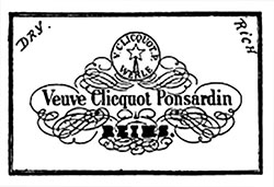Veuve Clicquot Ponsardin Lable in 1889