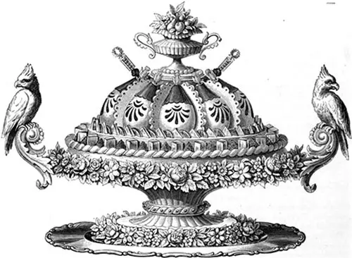 1586. — Ballotines de dinde à la gelée, pour grosse pièce (dessin 192).
