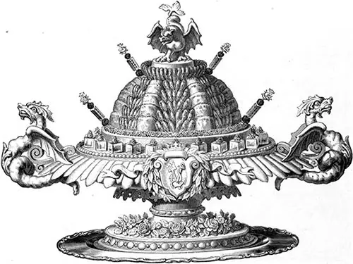 1657. — Grand Buisson de Queues de Langouste, à la Royale (Dessin 196).