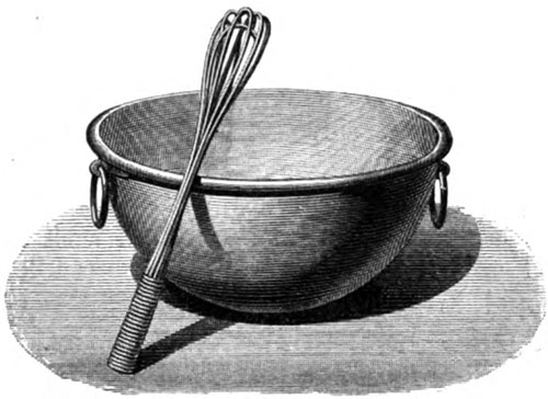 Whipping bowl and Whisk