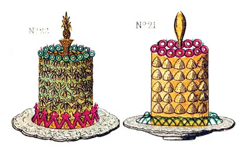 P.294 (TREAFC) - A Croque-en-bouche made of Imitation Filberts in Almond Paste. Croque-en-bouche of Chestnuts.