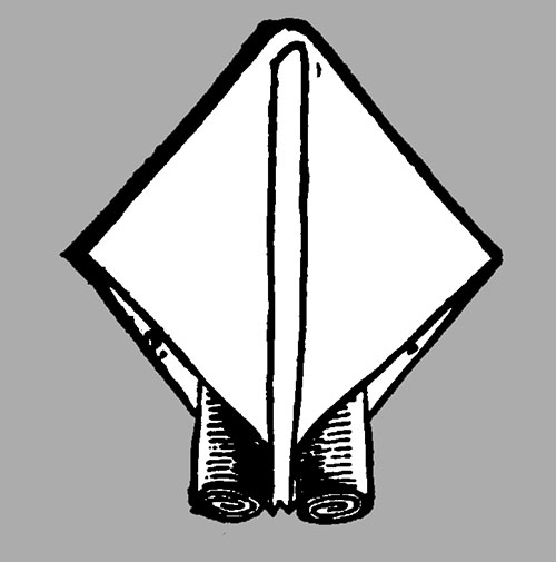 Figure 3: Folding the Escutcheon