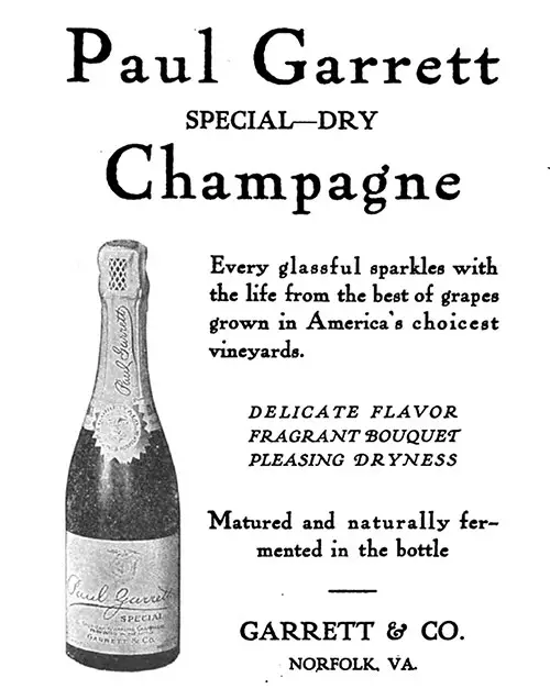 Paul Garrett Special Dry Champagne