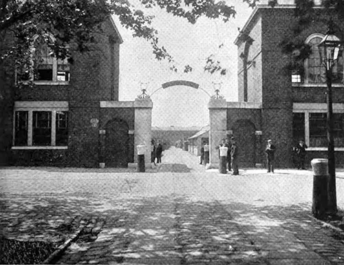 THE ENTRANCE TO THE COOPERAGE, ROYAL VICTUALLING YARD.