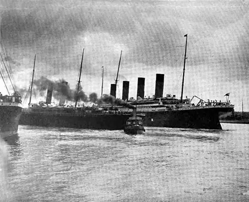 The RMS Titanic Narrowly Escapes Collision at Southampton