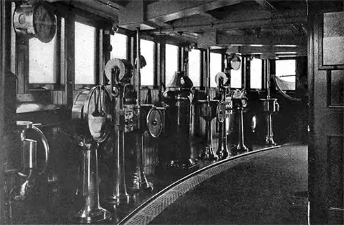 View of the Bridge of an Ocean Liner