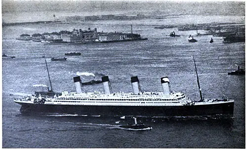 The RMS Olympic Reaches New York on Her Maiden Voyage