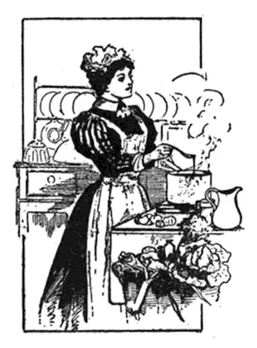 Hostess Preparing Food