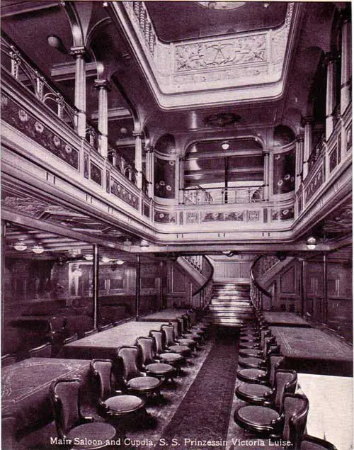 Main Saloon and Cupola - SS Prinzessin Victoria Luise