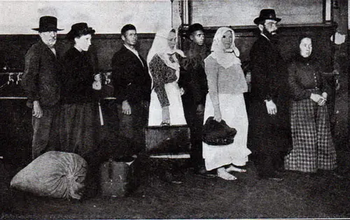 Type of Aliens Awaiting Admission At Ellis Island Station